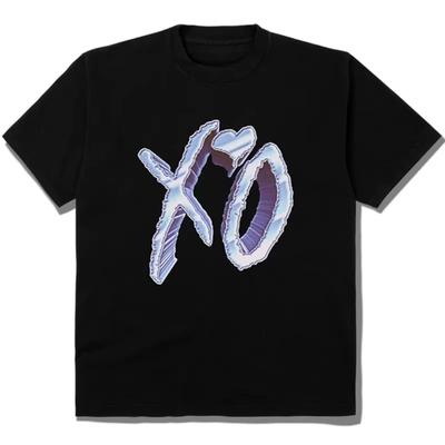 Maglietta Casual Estiva Cantante The Weeknd Trendy Retro Supporto Maniche Corte Alta Qualità A Forma di Cuore
