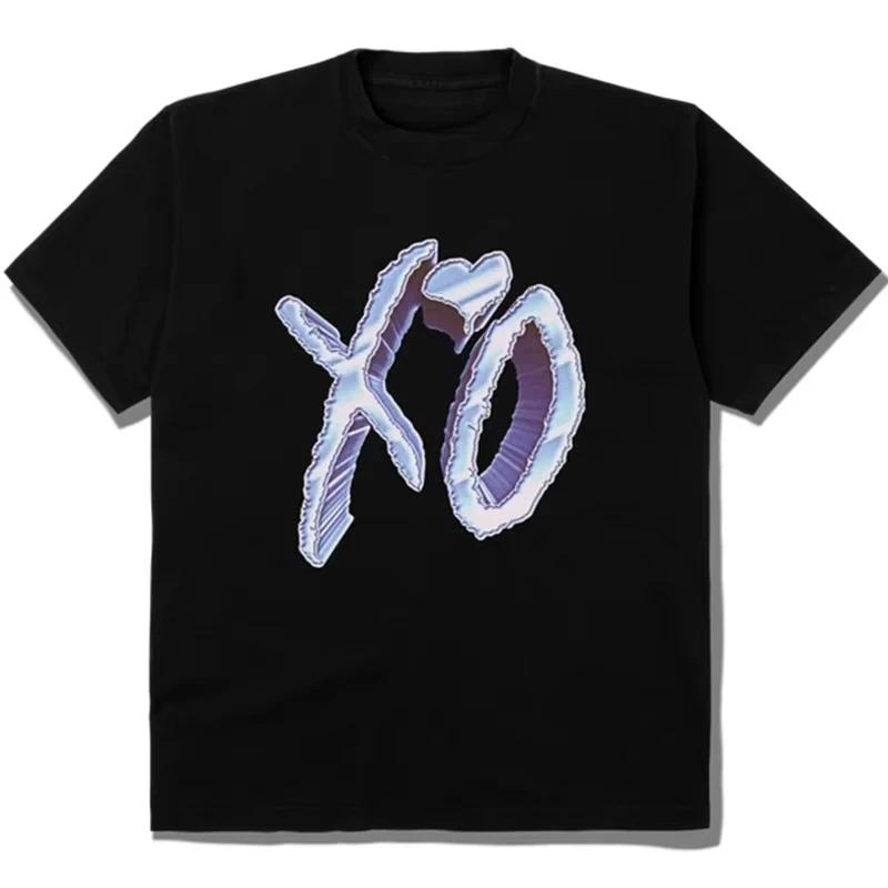 

Casual Summer Singer The WeekndTrendy Retro Support Short Sleeves High Qua Heart-shaped T Shirt S разноцветный