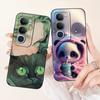 For Vivo Y19 1915 Case Y19S V2419 Luxury Fashion Cute Cartoon Girl Shockproof Silicone Back Cover For Vivo Y19s Phone Case Funda