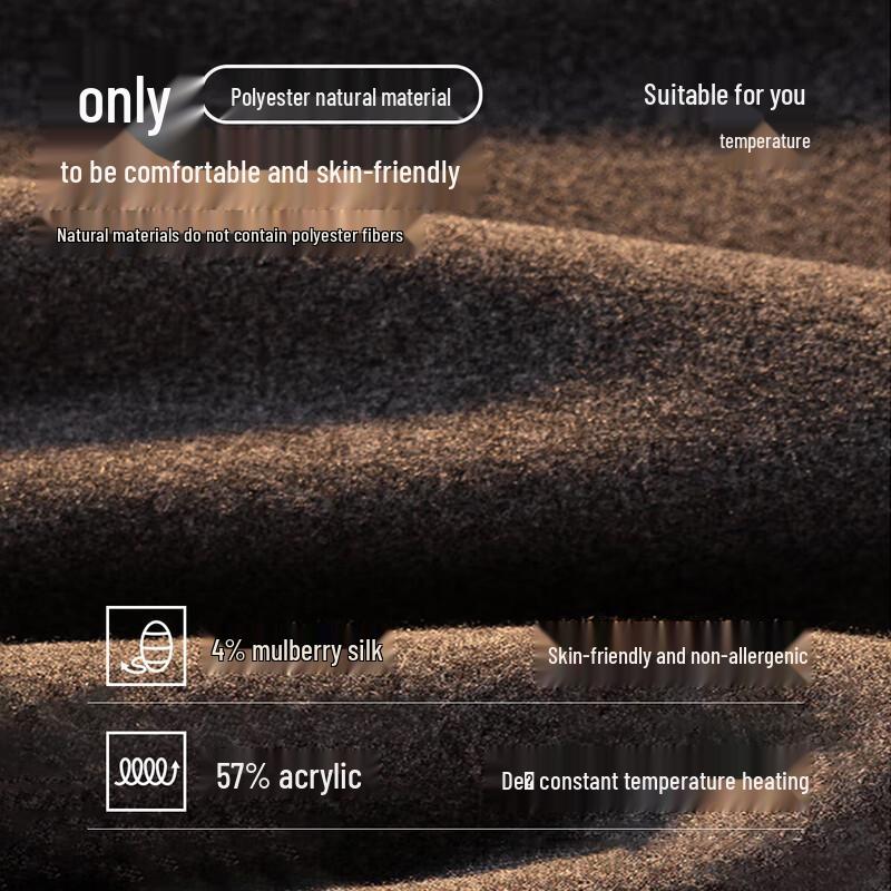 YOUKESHU Herren De Rong Seide Nahtlose Thermoweste Verdickt