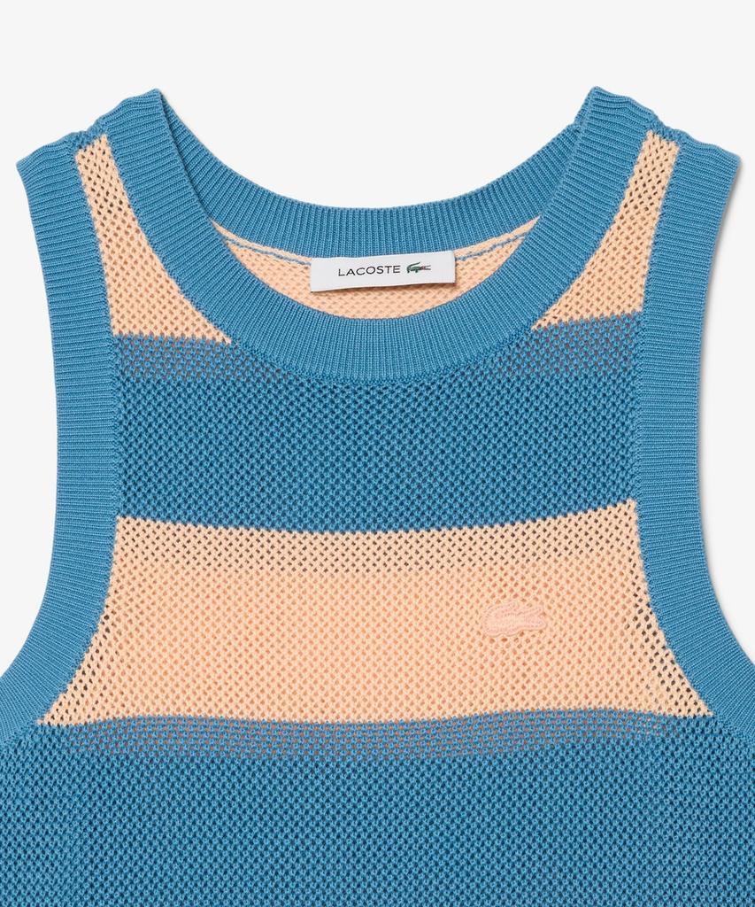 Lacoste Women'S Striped Sleeveless Dress Ef8922-56G 4Ip