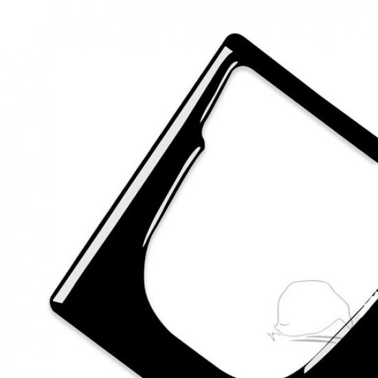 Piano Black Interior Electronic Handbrake Cover Trim For Porsche Macan 2014-