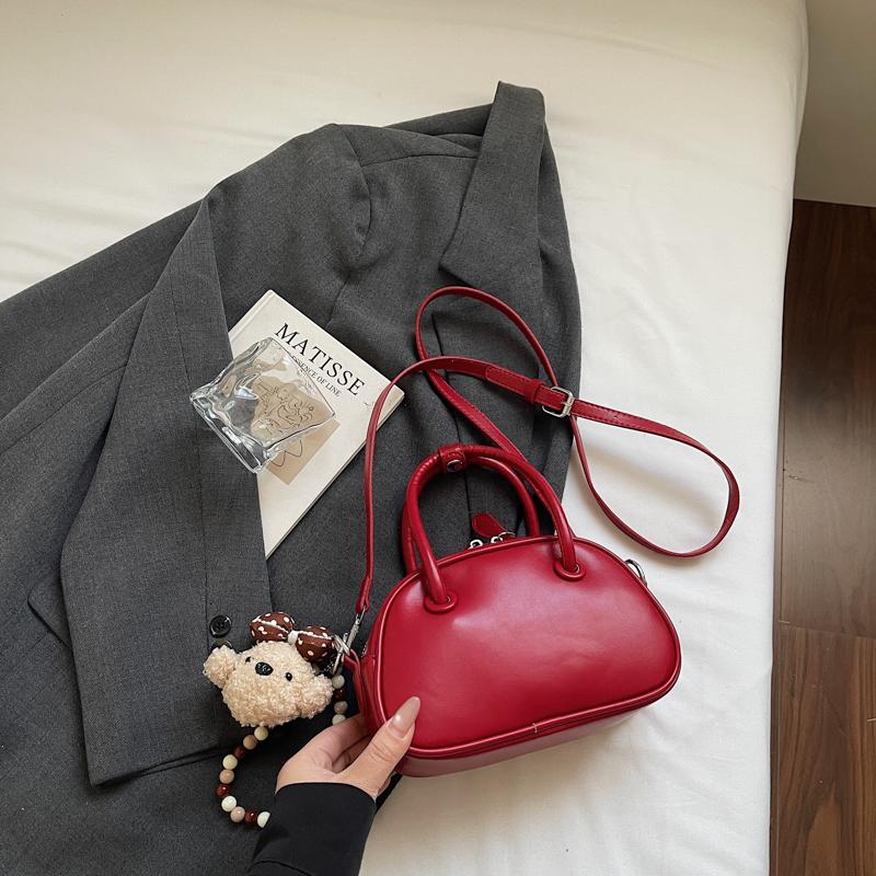 Fashionable Ladies Handbag Cute Semi-Circle Simple Large Atmosphere Single Shoulder Women's Crossbody Casual Small Bag