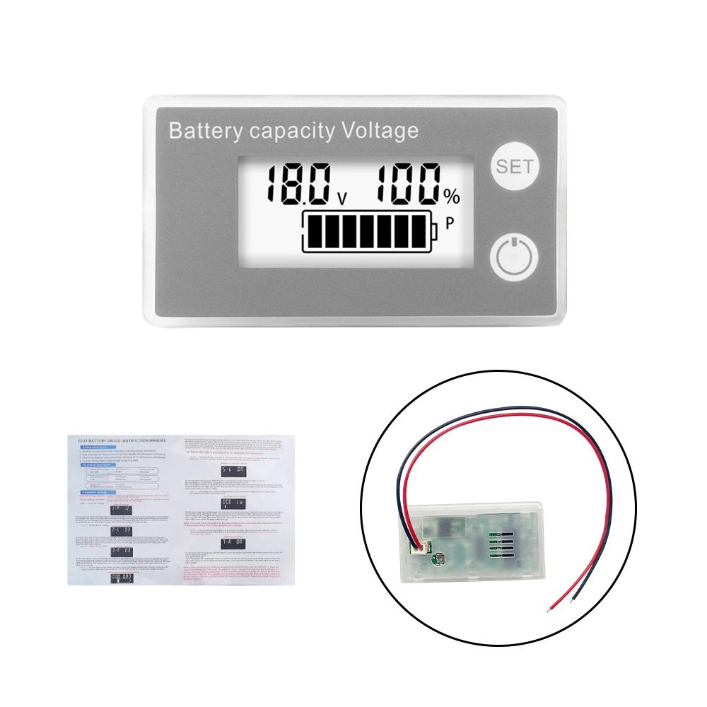 DC 8-100V LCD Digital Voltage Meter Battery Capacity Indicator 6133A 12V, 36V, 48V, 60V, 72V, 84V