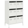 VidaXL Highboard White 68x39x101.5 Cm Steel 851225
