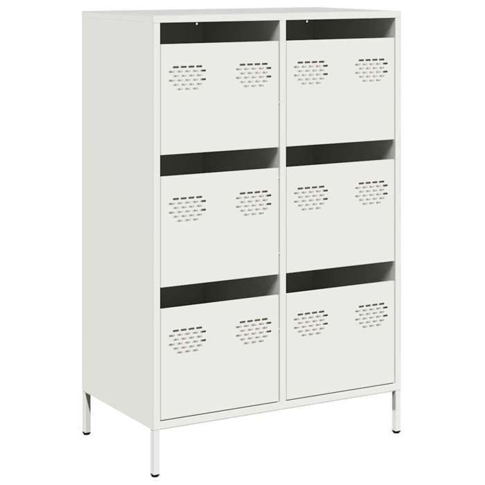 VidaXL Highboard White 68x39x101.5 Cm Steel 851225