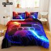 Game Duvet Cover Set Game Contoller Comforter Cover for Kids Boys Teens Player Game Double Queen King Size Polyester Bedding Set