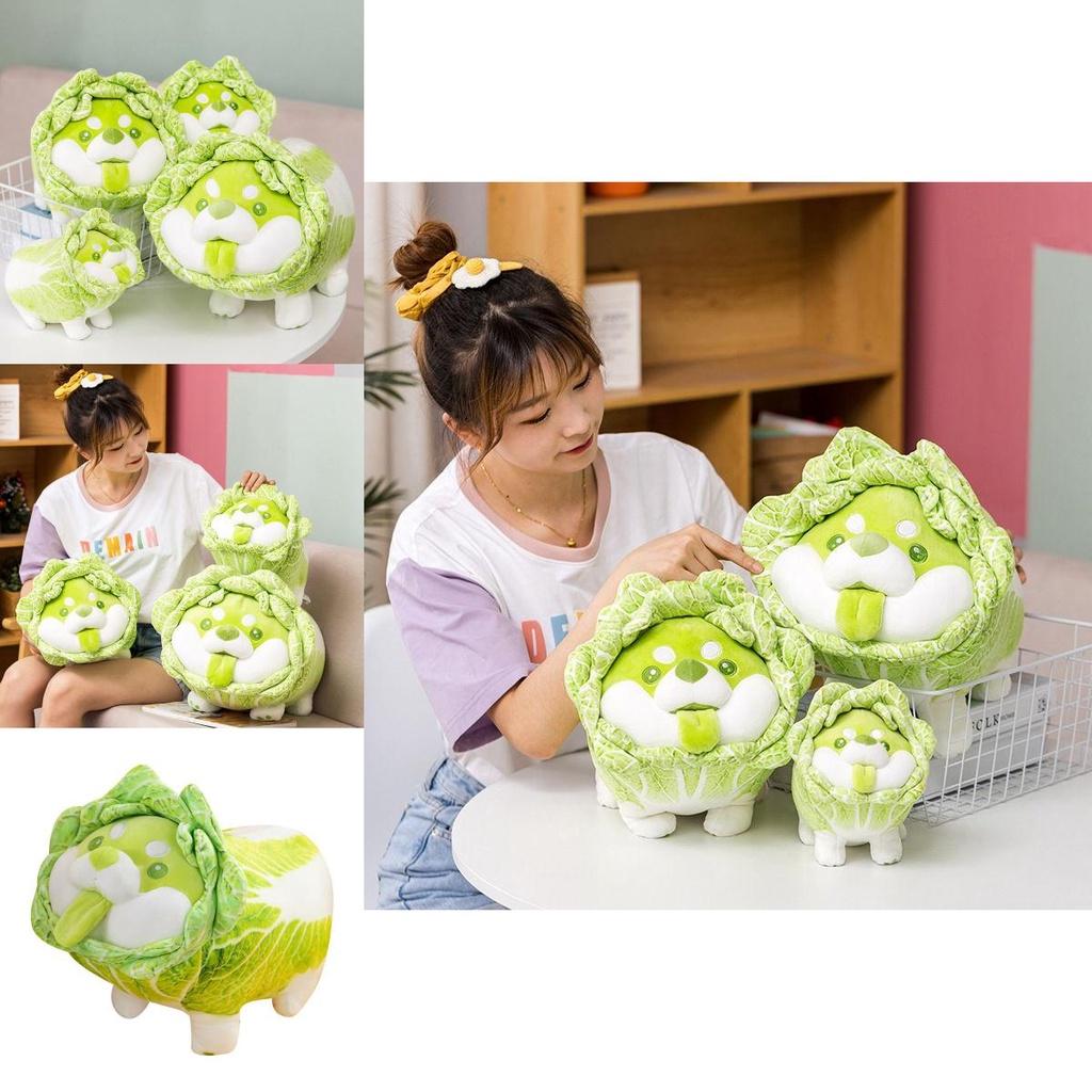 Cabbage Shiba Inu Dog Plush Toy For Kids And Collectors**