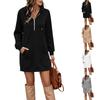 Women's Fashion Color Long Sleeve Pullover Sweatshirt