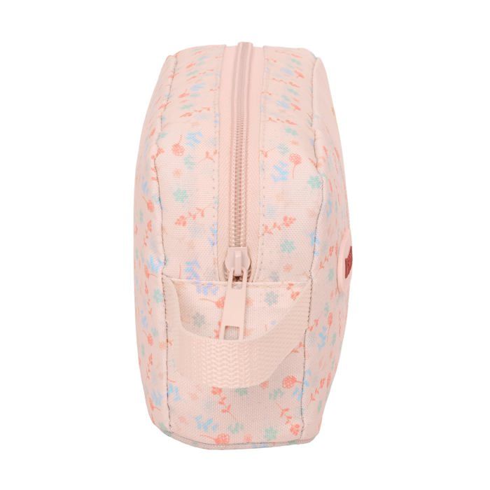 Porte-repas thermique - safta - 21,5x6,5x12 cm - Saumon pastel - Capacité 1,7 l - Polyester résistant