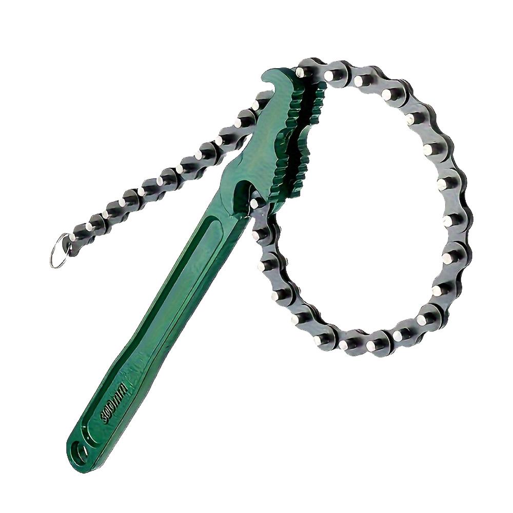 

Цепной ключ Инструмент Регулируемый захват Гаечный ключ Масляный фильтр Фитинги для труб Сверхмощный инструмент для снятия Съемник масляного фильтра Ремешок Цепной ключ