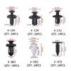 100pcs Car Rivets Car Clips Push Rivets Plastic Rivets Car Interior Clip Retaining Clip Auto Parts