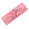 Bandana Printed Headband Women's Yoga Sports Hair Wrap Tie Paisley Twisted Stretchable Hair Band