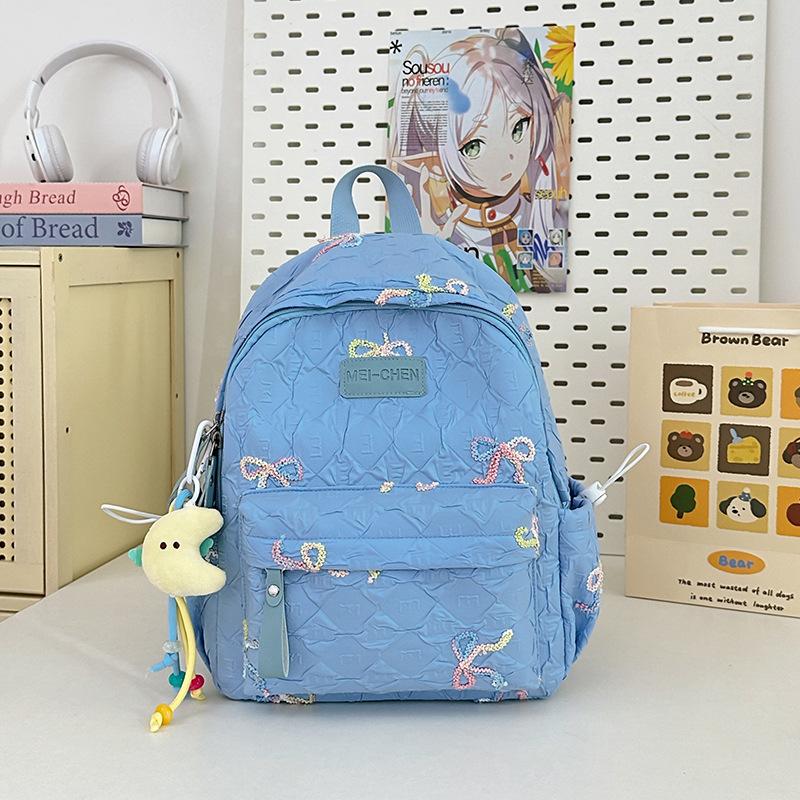 Ins Sweet Bow Less Heart Shopping Candy Color High Value Children's Small Backpack
