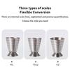 1/2 Bucăți Pahare Cocktail Bar Cupă Măsurare Băuturi Amestecate 75ml Shaker Cocktail Oțel Inoxidabil 3 în 1 Măsură Jigger Accesorii Petrecere Bar