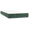 Pocket Spring Mattress Medium Firmness Dark Green 80 x 210 x 20 cm Velvet