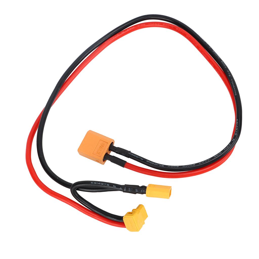 Adaptador de Cable AWM14 Silicona Ignífugo XT60 Hembra a XT30 Curva de 90 Grados Adaptador Cable de Conversión para