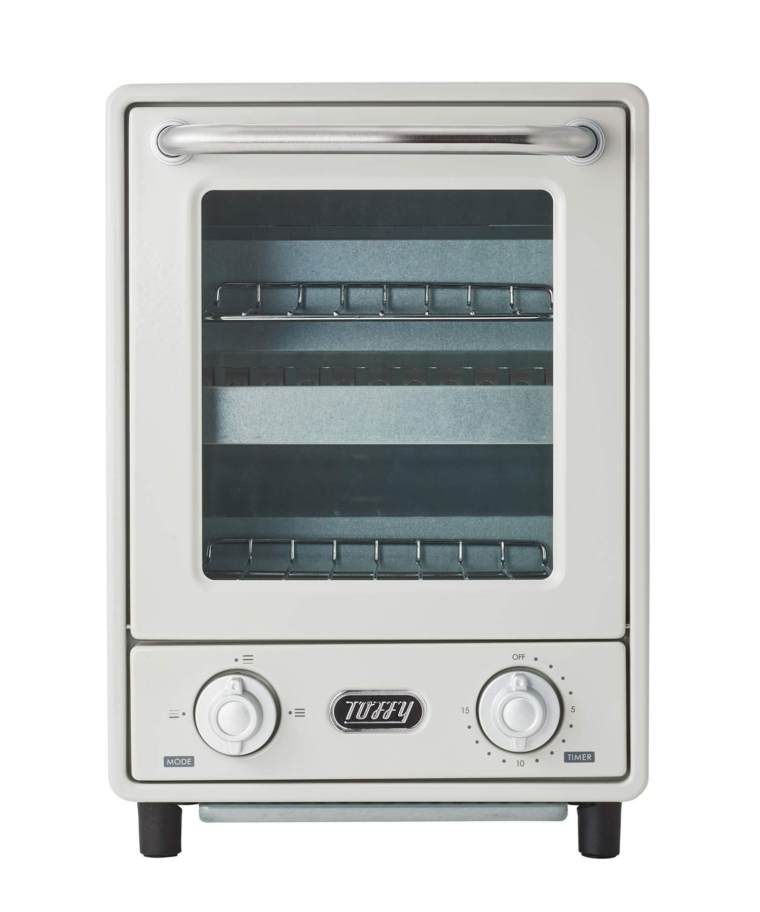 

Toaster Oven Vertical Toaster 2 Tier Toaster New Slim Retro [Toffy] K-TS4 (Ash White) K-TS4-AW
