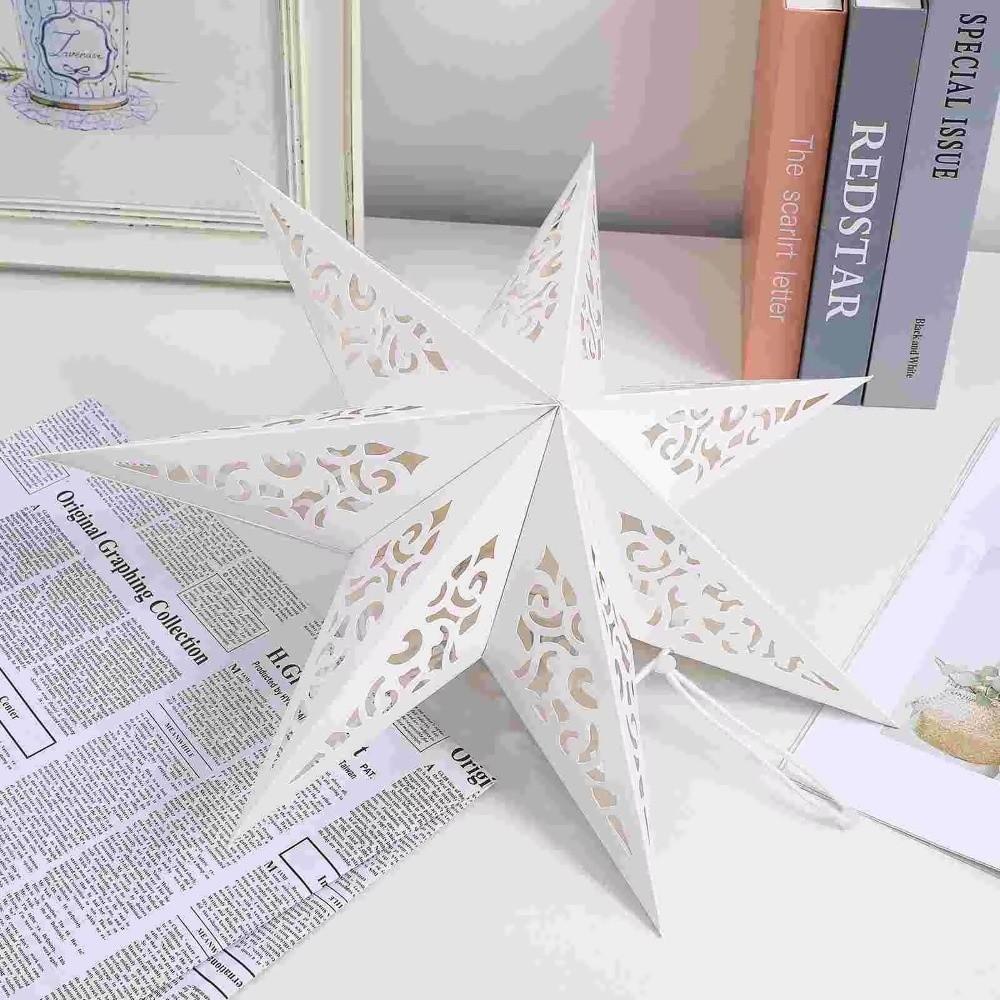 Weihnachtslichtabdeckung mit Aussparungen Sternform Weihnachts Laternen Lampenabdeckung Weihnachtsbaum