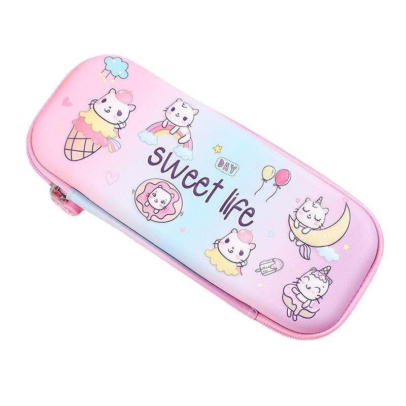 High-Capacity Korean-Style Pencil Case for Elementary Students