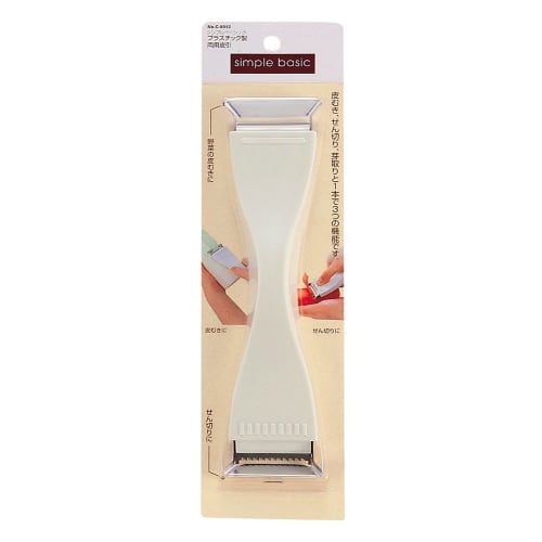 

Pearl Metal Simple Basic Plastic Dual-Purpose Peeler [Made in Japan] C-8913