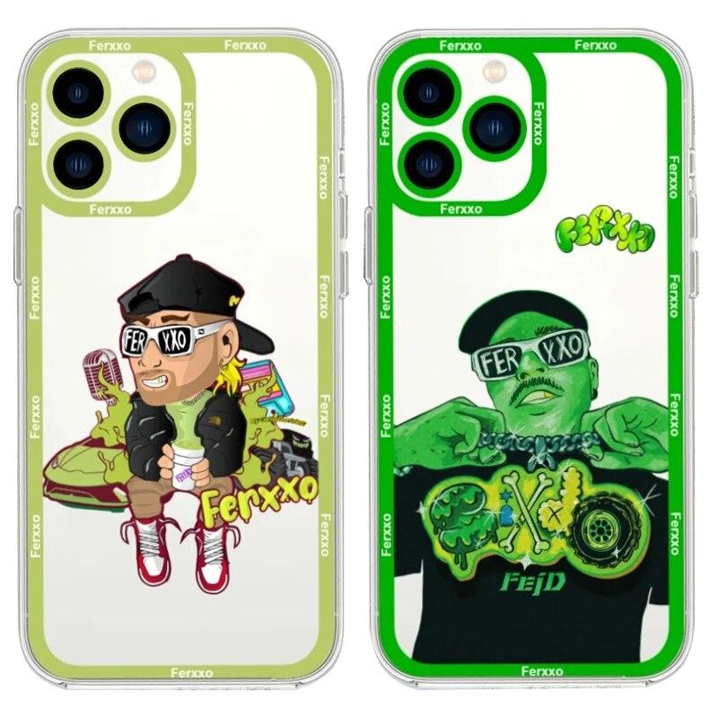 

Famous Feid Nitro Jam Ferxxo Clear Case for iPhone 14 11 Pro Max 13 12 Mini XR XS X 8 7 6 6S Plus SE 2020 Shockproof Soft Cover