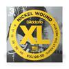Electric Guitar XL Super Light D'Addario Strings, Nickel, .009-.046, Top/Regular Bottom, 3-Pack, EXL125-3D