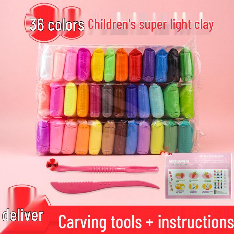36-Color Children's DIY Play Dough Set for Handmade Figurines