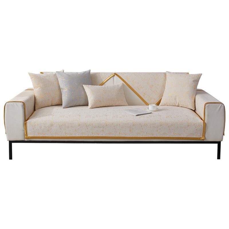 Poduszka na sofę Chenille, uniwersalna na cały sezon, prosta i nowoczesna poduszka na siedzisko, antypoślizgowa, lekka, luksusowa poduszka na sofę, oparcie