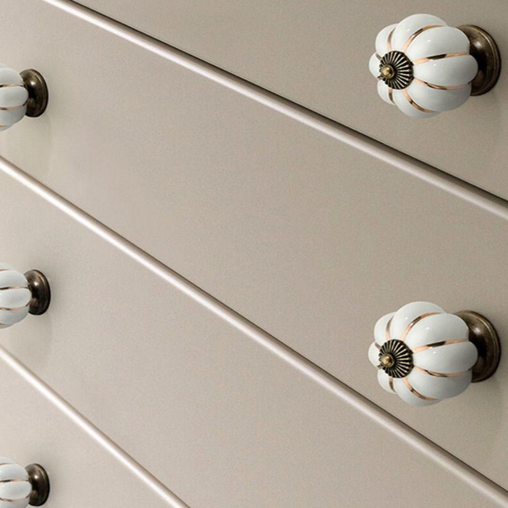 Colorful Cupboard Pumpkin Single Hole Hardware Door Handle Door Knob Drawer Pull Drawer Knob