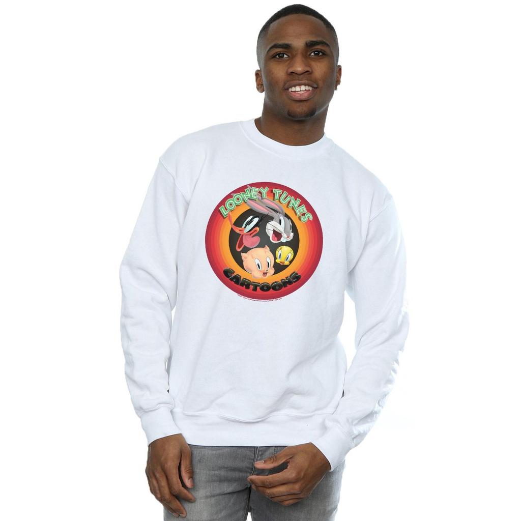 Looney Tunes Sweatshirt Rond Dessins Animés Homme
