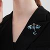 Creative Simulation Dragon Colorful Hand Drawn Metal Brooch for Women Men Stylish Lapel Pins Jewelry Accessories Gift 1PC