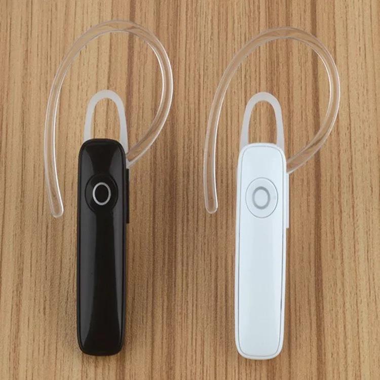 New Bluetooth Noise Cancelling Single Ear Headset with Mic & Ear Hook - Car Phone Wireless Earphones