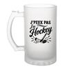 Verre À Bière - PLANETEE - J'peux Pas Minimaliste - Givré 470 Ml - Verre Trempé - Impression Sublimation Bretagne