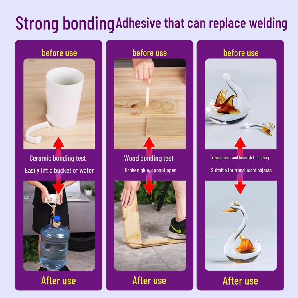 Transparent Epoxy Resin AB Glue for Strong Metal, Ceramic, and Electronic Bonding