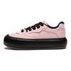 Li Ning Puff Platform Comfortable Versatile Shock Absorbing Wear Resistant Low Top Skate Shoes Women sneaker Sweet-Apricot-Pink AZGU012-5