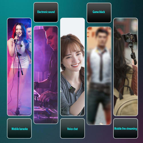 summina Voice Changer with Built-in Microphone, Vocal Effects, Portable Voice Changer Device with 11 Sound Effects, Color Screen Display, Mini Live Br