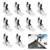 10PCS Clear Presser Foot Attachment Multifunctional Sewing Machine Presser Feet for Industrial Household Sewing Machines