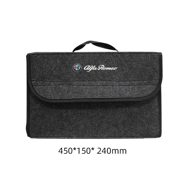 Car  Trunk Storage Box Large Capacity Tool Organiser Bag Auto Goods Accessories For Alfa Romeo Stelvio Giulia 159 Giulietta