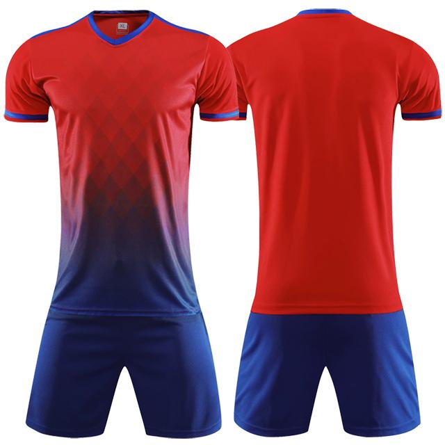 New Football Jerseys and Shorts Adult Soccer Uniforms Football Training Tracksuit XS-3XL