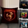 Coole Cartoon-Skorpion A-Abarth Kissenbezug Natürlicher Leinen Doppelseitiger Druck Sofa Heimdekoration Kissenhülle