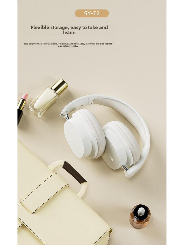 SY-T2 Noise-Cancelling Wireless Bluetooth Gaming Headset - Stylish, Portable, HIFI Sound