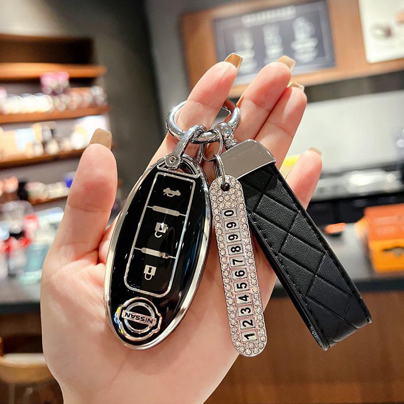 Suitable for Nissan Qijun Key Set All-inclusive Tule Car Buckle Loulan Teana Bluebird Xuanyi High-end Protective Buckle Case
