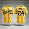 2026 Bruno Mars 24K Hooligans Baseballtrikot Herren Damen Unisex Kurzarm Hip Hop Streetwear Tops für Fans Familienpassend