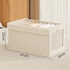 Organizzatore Portaoggetti in Cotone Lino Transfrontaliero con Finestra Visibile