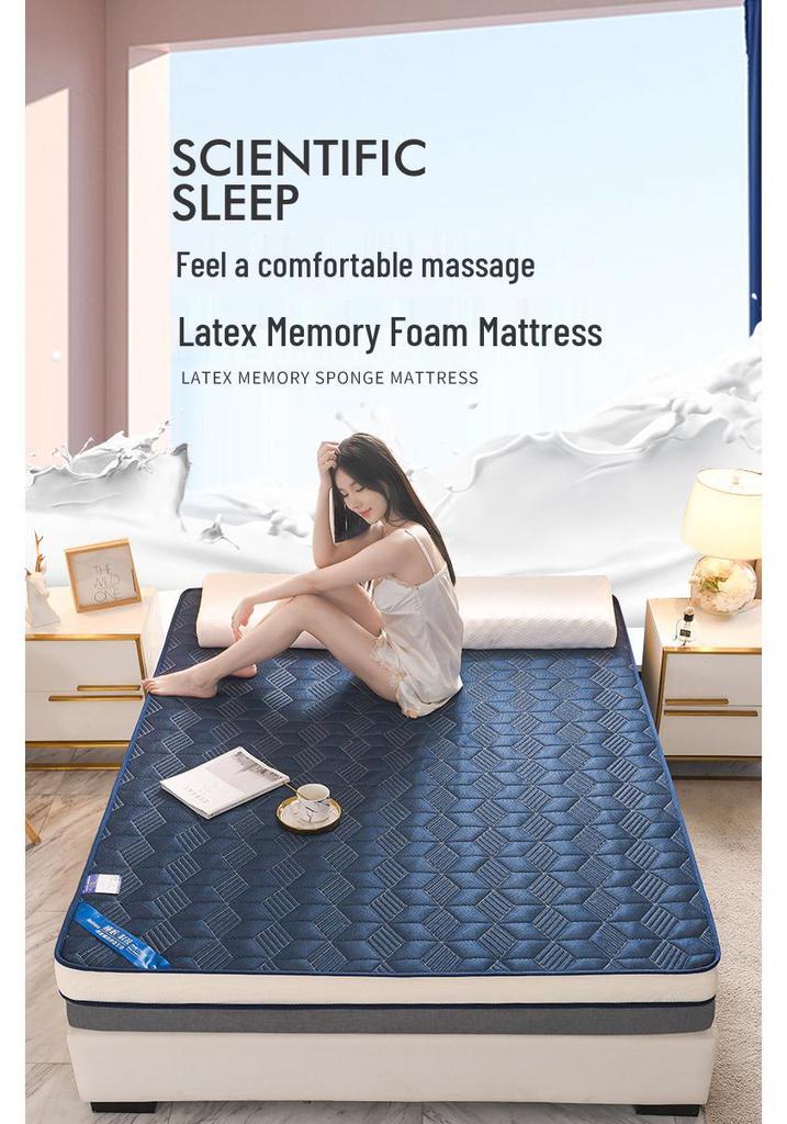 Thick Soft Natural Latex Memory Foam Mattress Pad for Hotel Use