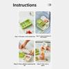 Easy Release Ice Cube Maker 8 Grid Ice Molds Storage Box Multi-Function Ice Freezer  Kitchen Gadget