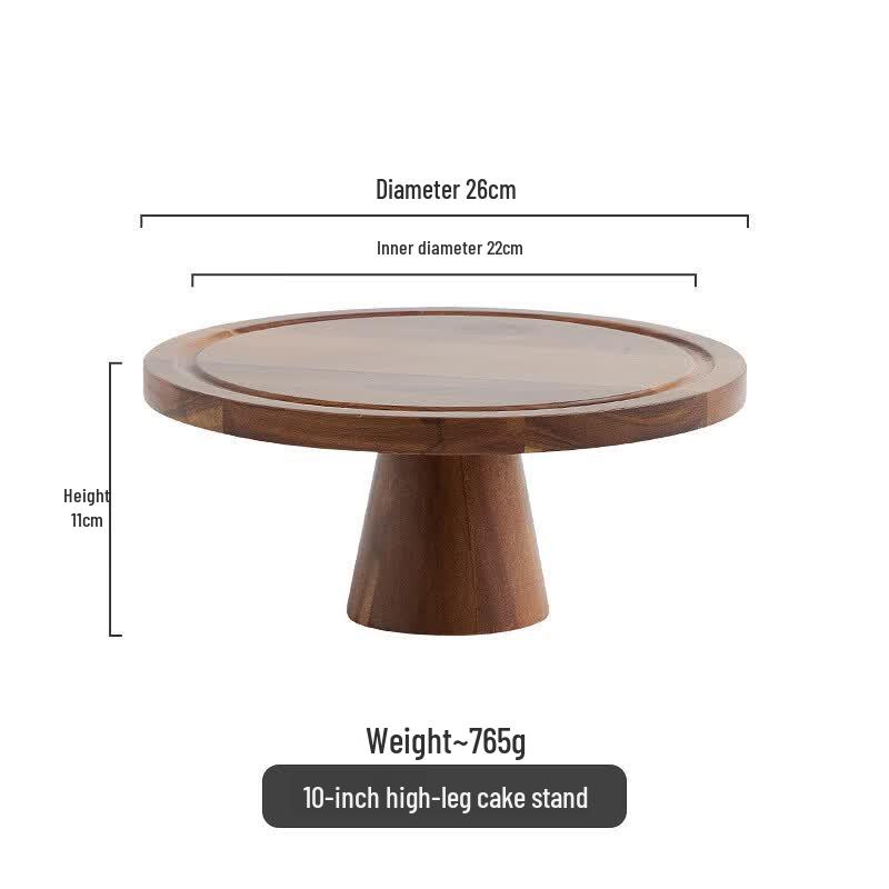 Chinese Wooden High-Foot Serving Tray