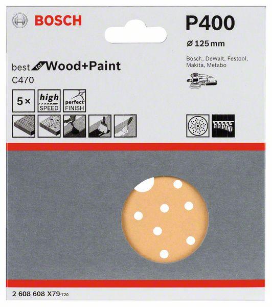 Adhesive Disc 125Mm C470 G400 Perforated - B 2608608X79