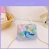 Chinese Style Girl Princess Butterfly Pearl Handbag With Chain Crossbody For Kids Fashion Accessories